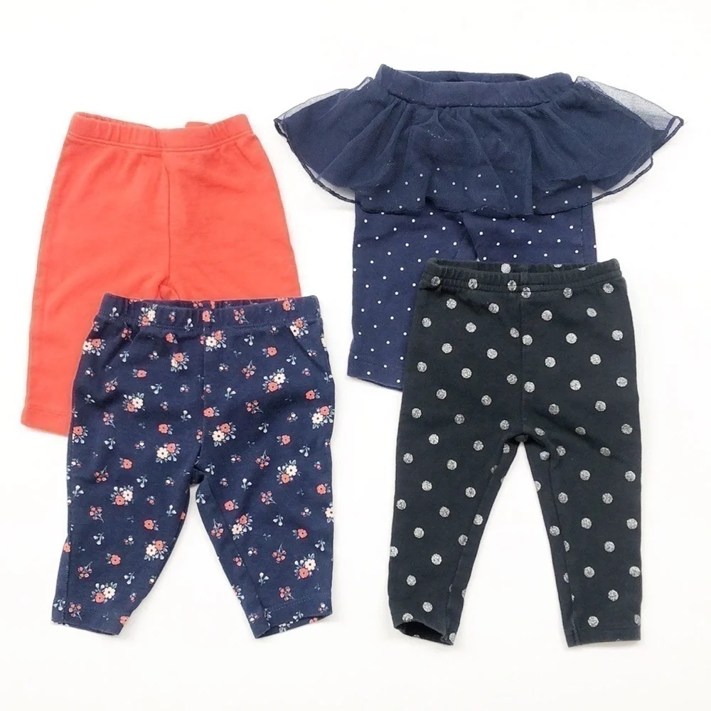 Carter's baby girl leggings - set of 4